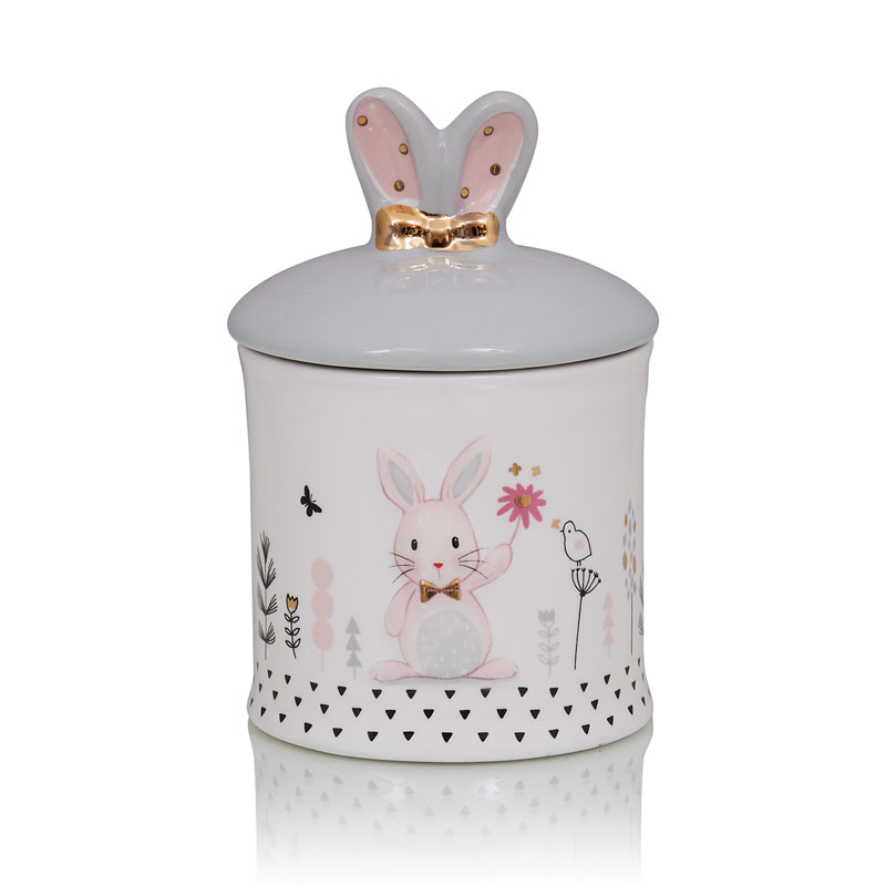 Ваза Kids Vase Bunny II Розовый пастельный Серый в Ижевске | Loft Concept 