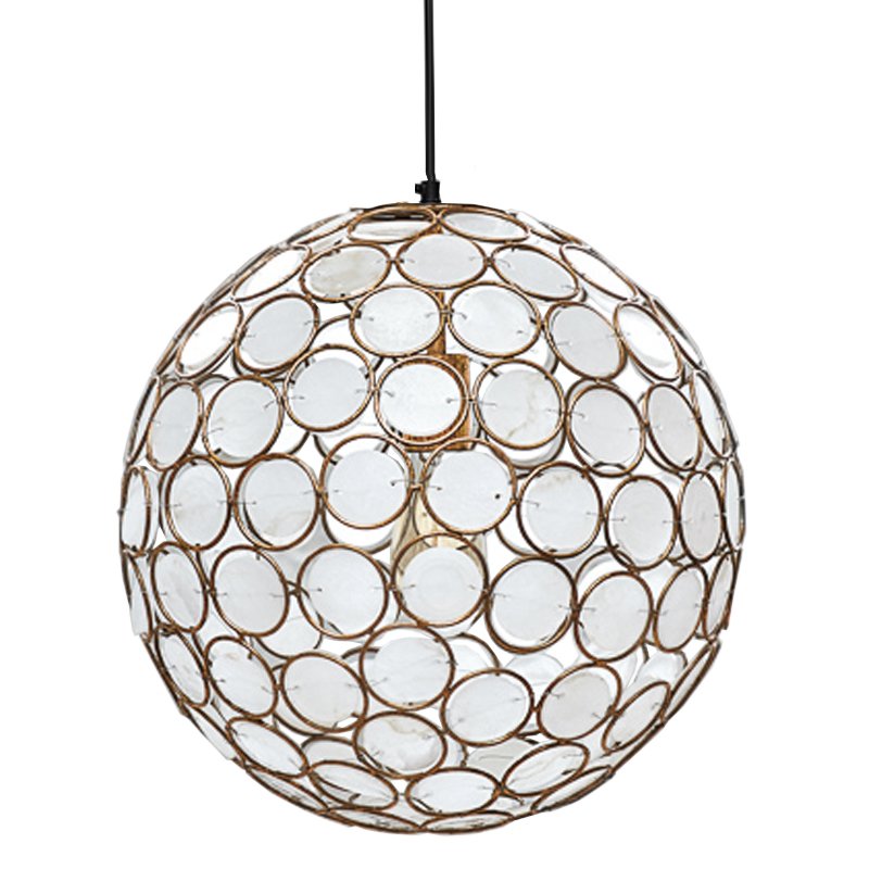 Seashell Ball pendant lamp  Белый Позолоченная ржавчина в Ижевске | Loft Concept 