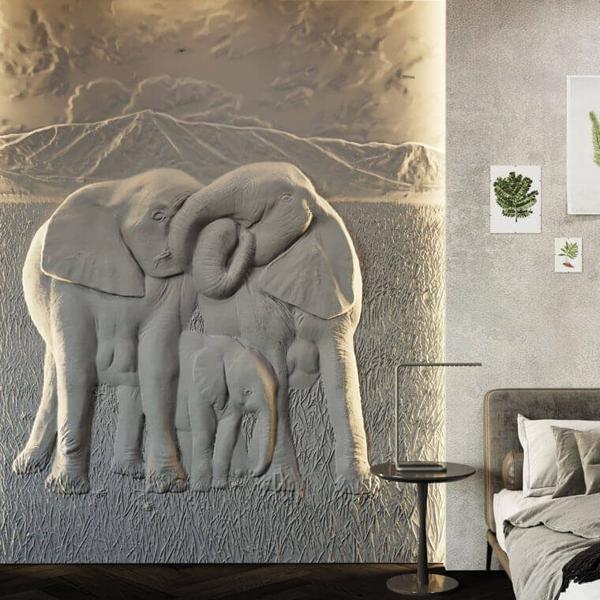 Барельеф ELEPHANTS  в Ижевске | Loft Concept 