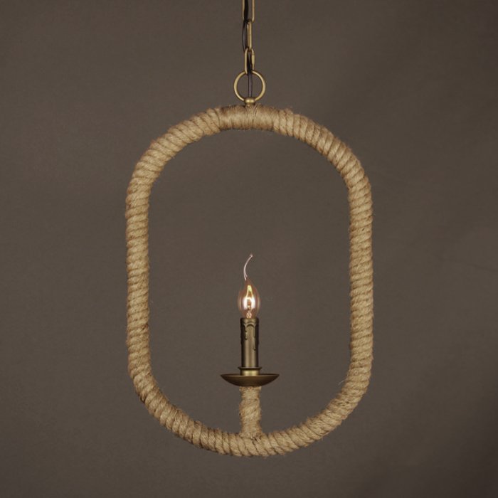 Подвесной светильник Oval Loft Rope Light  в Ижевске | Loft Concept 