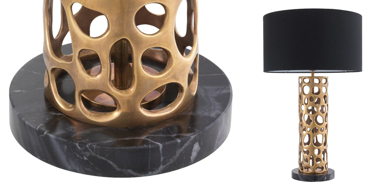 Настольная лампа Eichholtz Table Lamp Dix Brass - фото