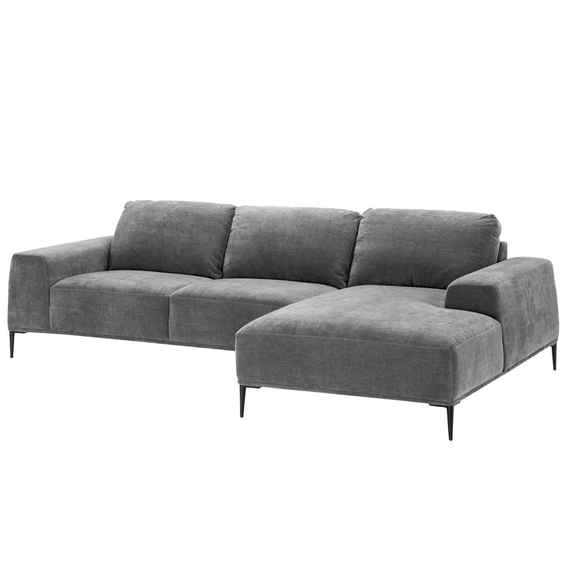 Диван Eichholtz Lounge Sofa Montado grey Серый Черный в Ижевске | Loft Concept 