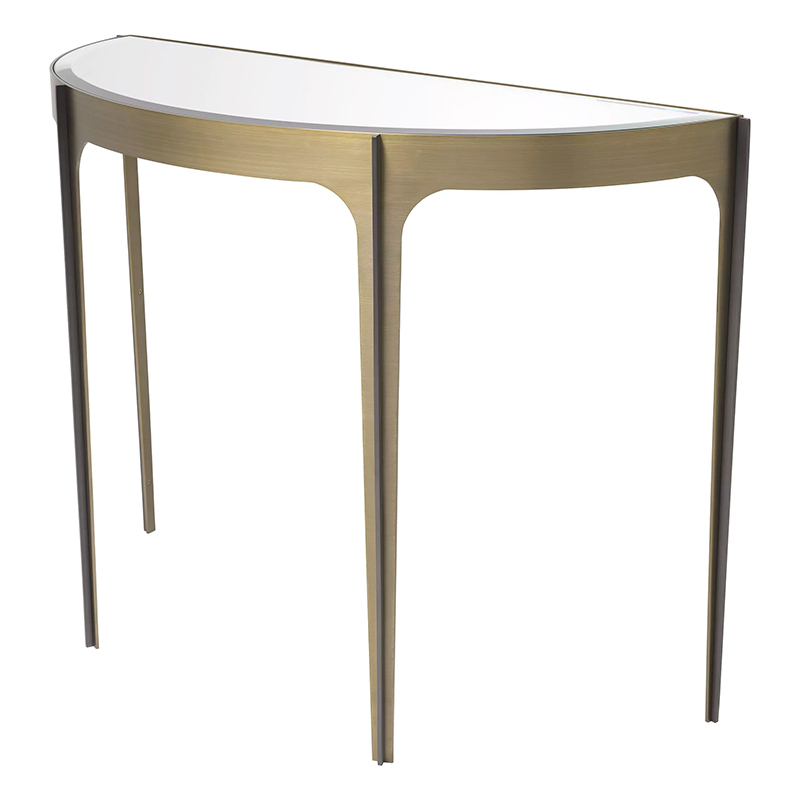 Консоль Eichholtz Console Table Artemisa Brass Латунь Зеркало в Ижевске | Loft Concept 