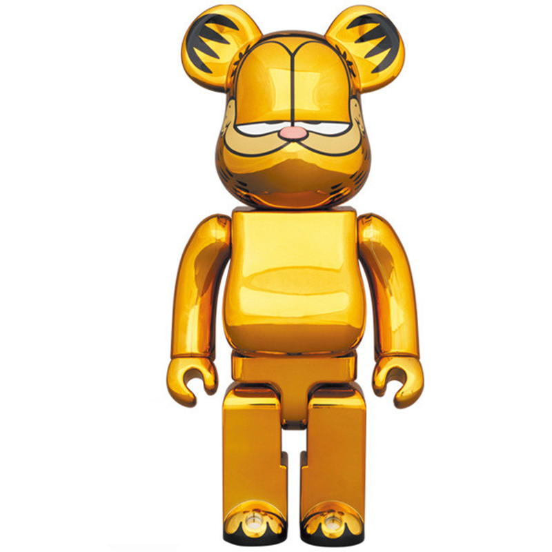 Статуэтка Bearbrick Garfield Глянцевое золото в Ижевске | Loft Concept 