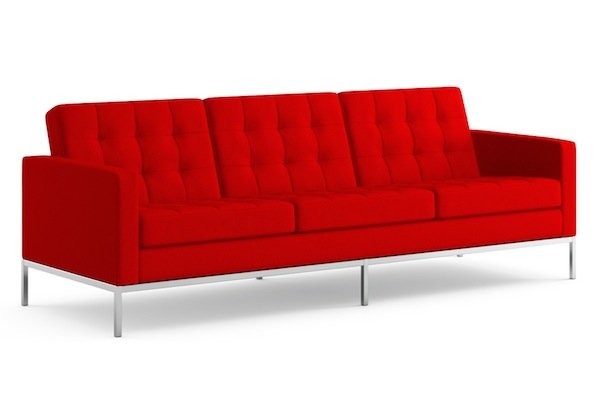 Диван Florence Knoll sofa Серый Красный Коричневый Зеленый Желтый Голубой Белый Черный в Ижевске | Loft Concept 