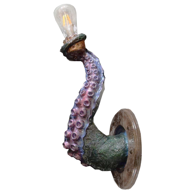 Бра Лиловый Осьминог Wall Lamp Lilac Octopus Лиловый Зеленый Коричневый винтаж в Ижевске | Loft Concept 