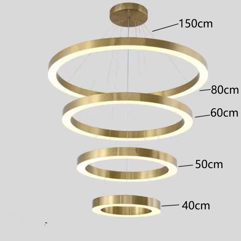 Люстра Light Ring Vertical Латунь в Ижевске