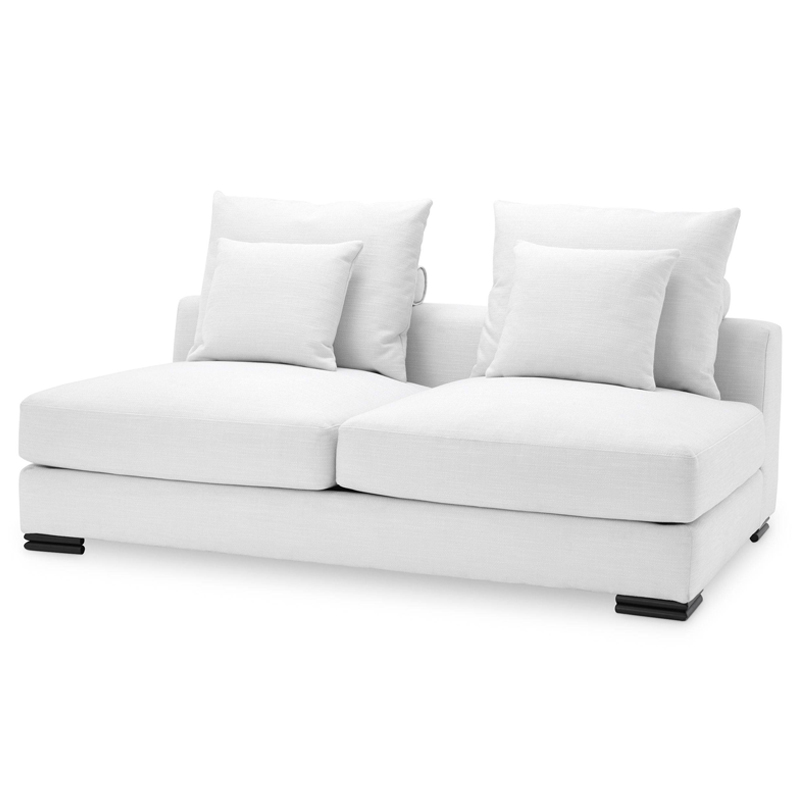 Диван Eichholtz Sofa Clifford 2-Seater white Белый Черный в Ижевске | Loft Concept 