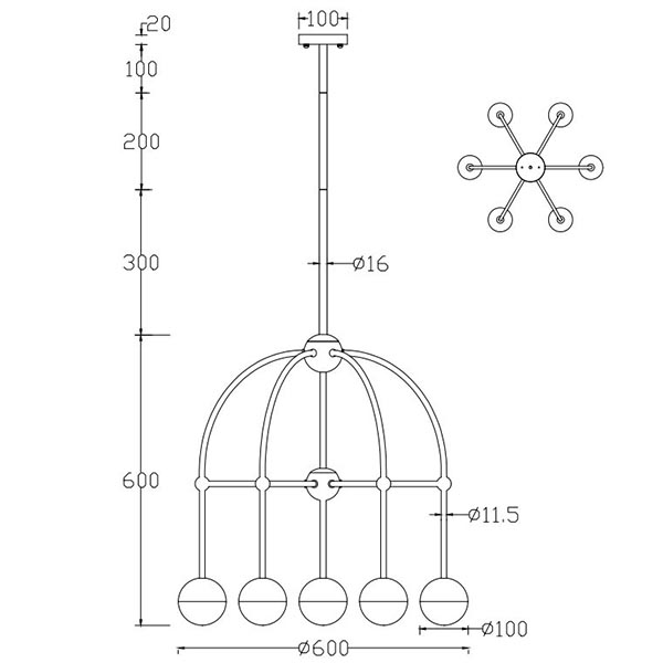 Люстра Heidy Bronze Chandelier 7 в Ижевске