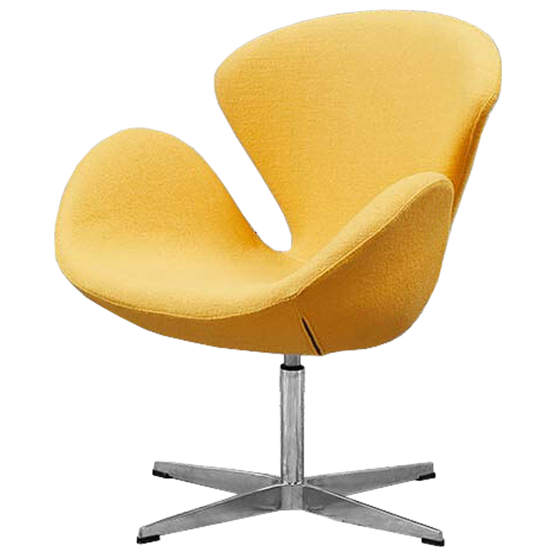 Кресло Swan Chair Yellow Желтый Хром в Ижевске | Loft Concept 