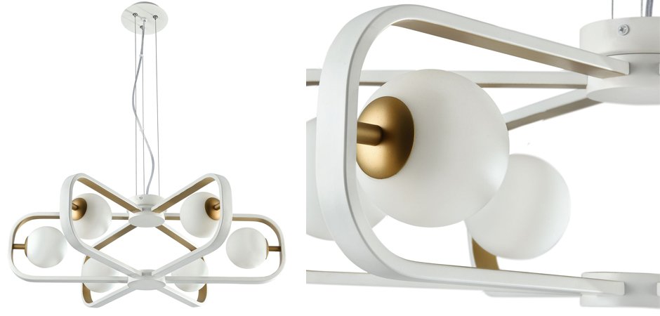 Люстра Michele Ball Chandelier Gold 6 Люстра Michele Ball Chandelier Gold 6 - Loft-Concept в Ижевске