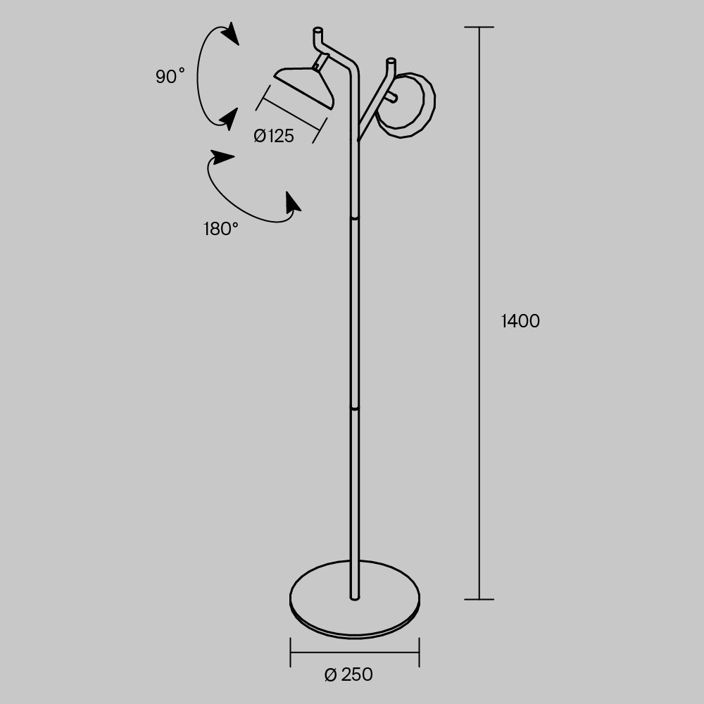 Напольный светильник Vita 3000К 18Вт в Ижевске