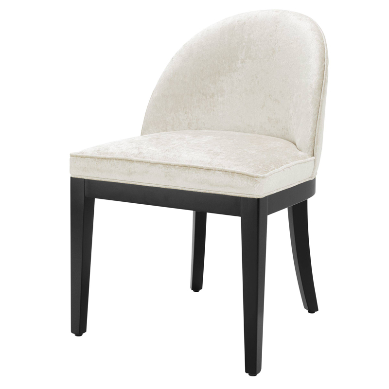 Стул Eichholtz Dining Chair Fallon Mirage off-white Белый Черный в Ижевске | Loft Concept 