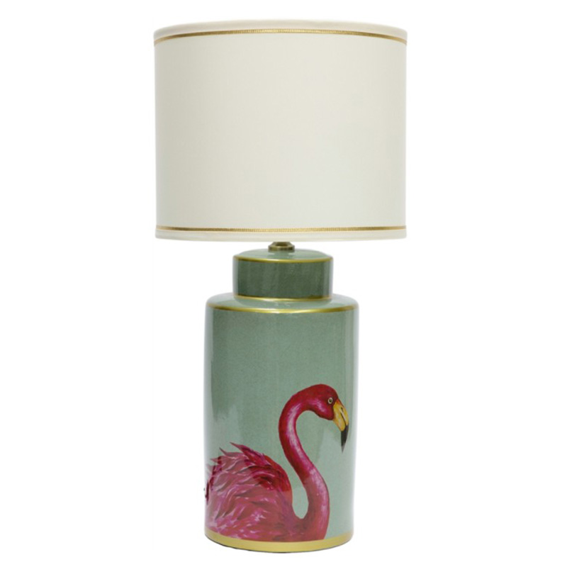 Настольная лампа Flamingo Table lamp Розовый Бирюзовый Белый Золотой в Ижевске | Loft Concept 