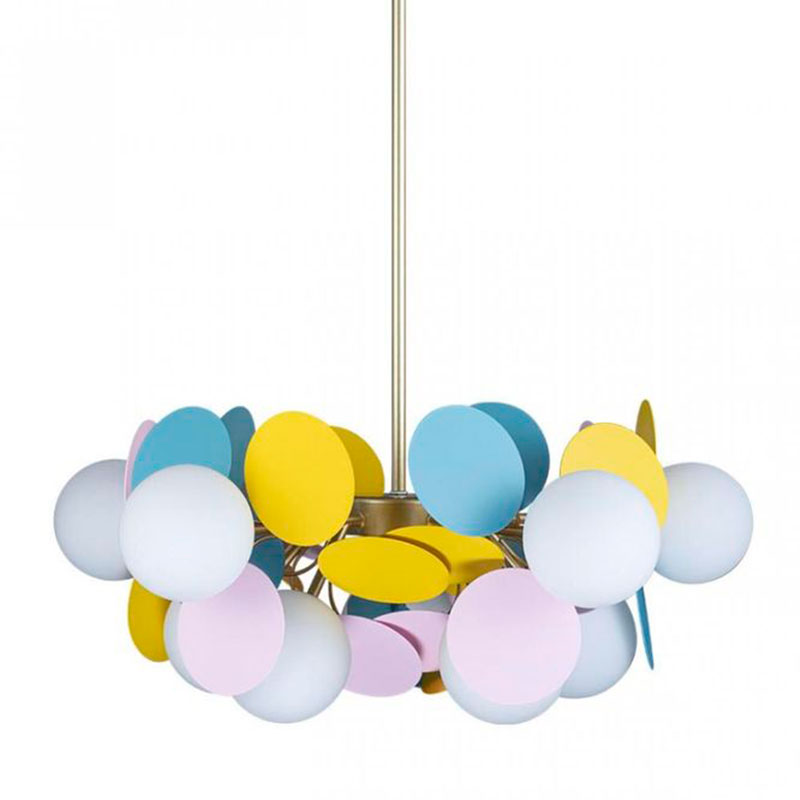 Люстра MATISSE Chandelier multicolor 10 ламп Мульти Золотой в Ижевске | Loft Concept 