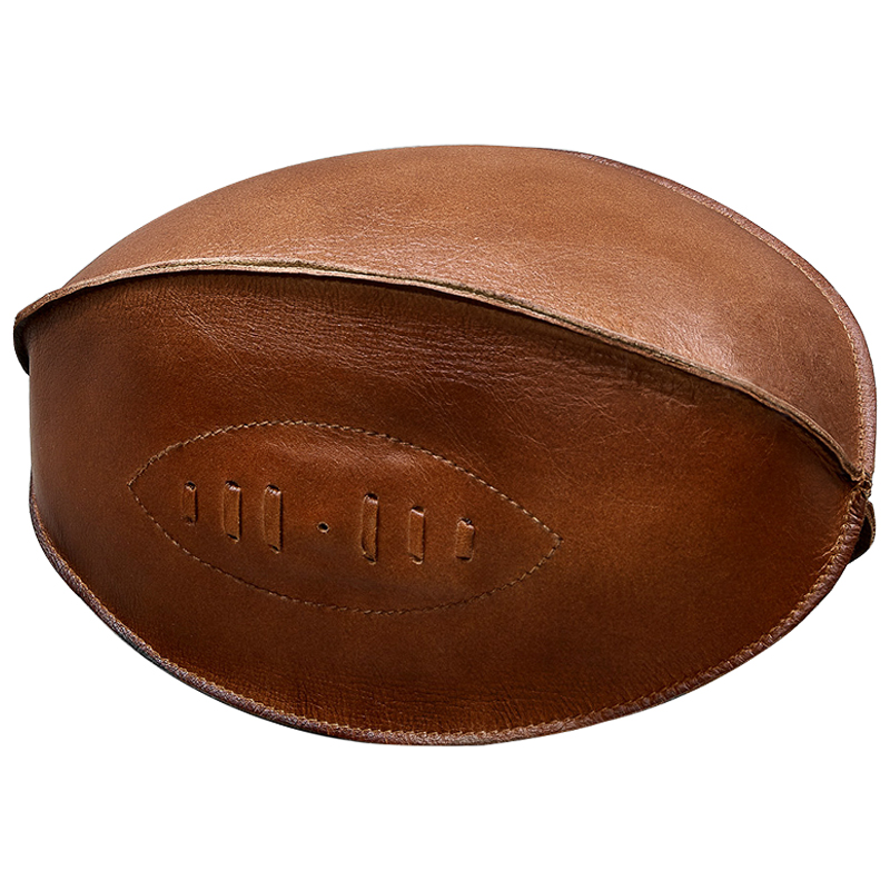 Аксессуар мяч для регби Leather Rugby Ball Коричневый в Ижевске | Loft Concept 