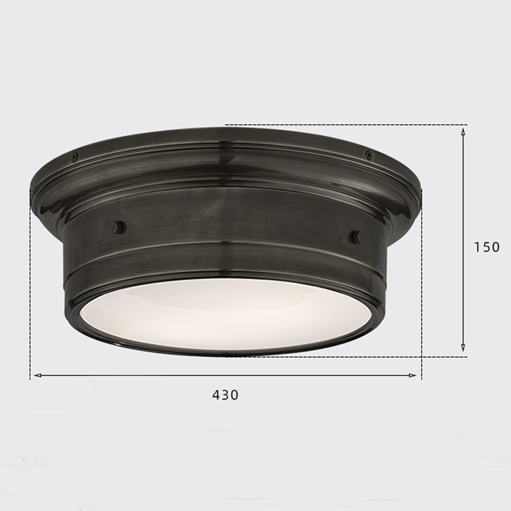 Потолочный светильник круглый черного цвета Modern Simple Ceiling Light Потолочный светильник круглый черного цвета Modern Simple Ceiling Light в Ижевске