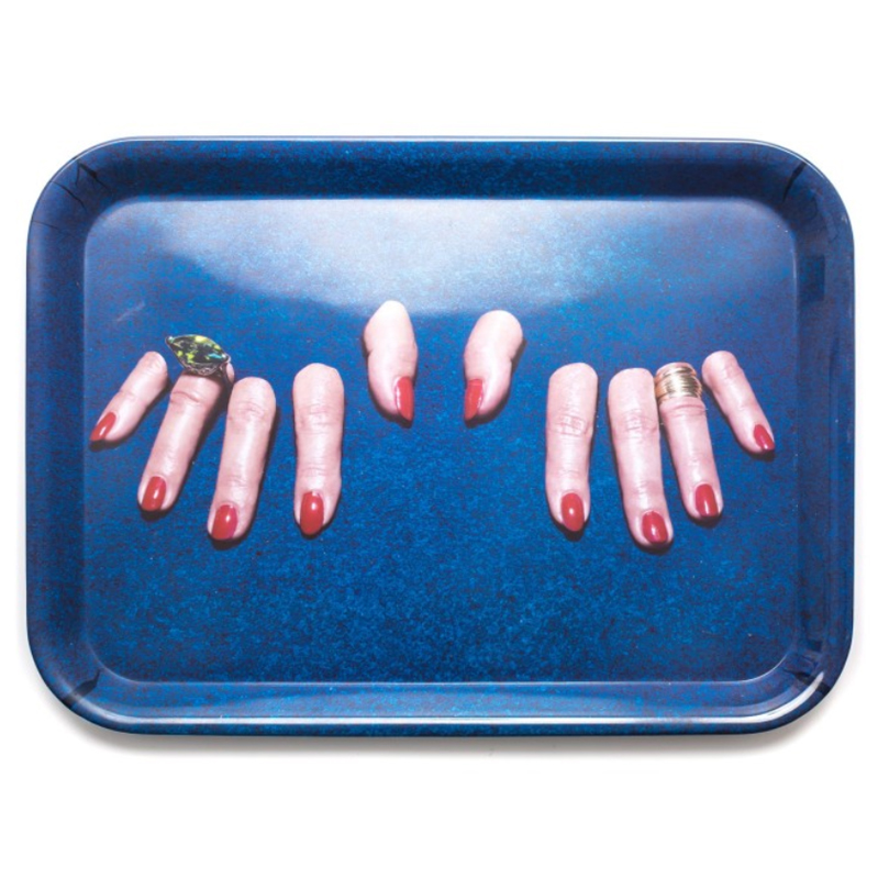 Поднос Seletti Tray Fingers Синий в Ижевске | Loft Concept 