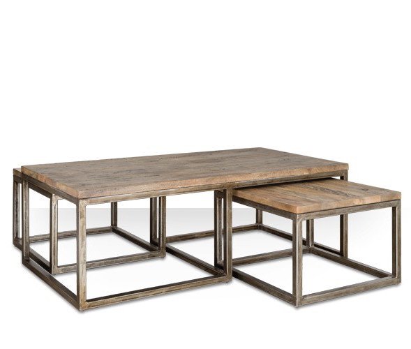 Журнальный стол Industrial Metal Rust Triple Table  в Ижевске | Loft Concept 