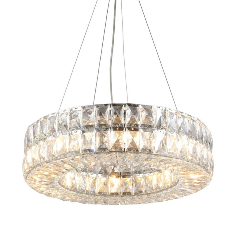 Люстра Crystal Regena Silver Chandelier Прозрачный Хром в Ижевске | Loft Concept 