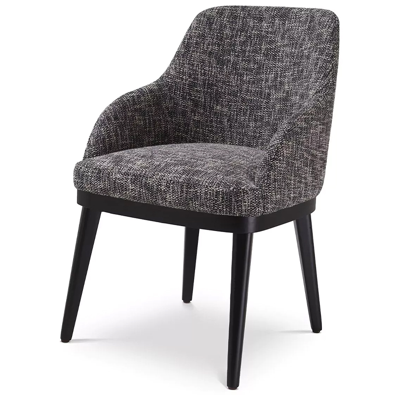 Стул Eichholtz Dining Chair Costa Cambon Black Серый Черный в Ижевске | Loft Concept 