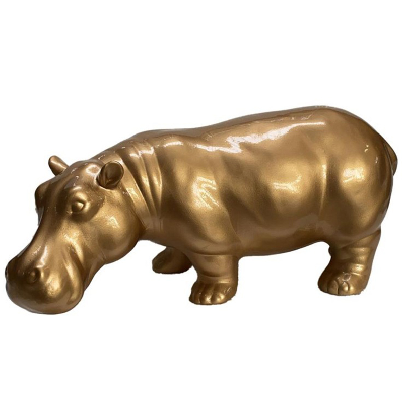 Статуэтка Abhika Hippo Bisc. Gold Золотой в Ижевске | Loft Concept 