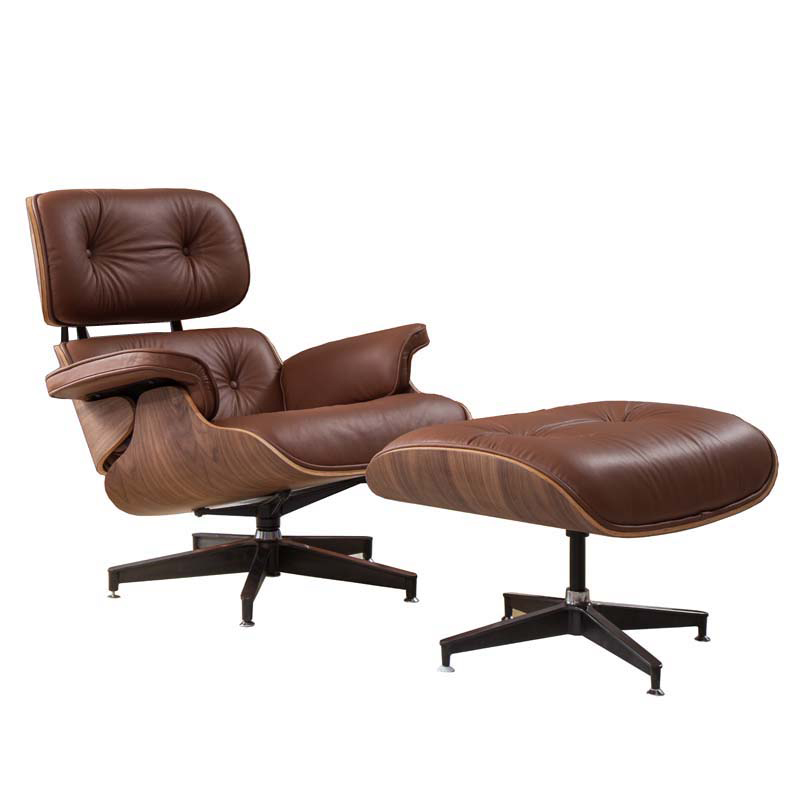 Кресло Eames Lounge Chair & Ottoman light brown Коричневый в Ижевске | Loft Concept 