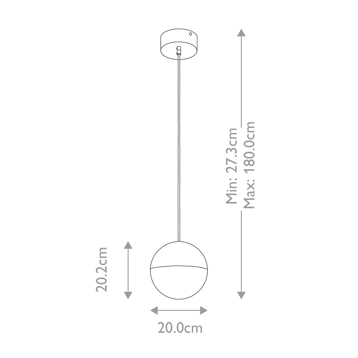 Подвесной светильник со сферическим плафоном из акрила с циркониевыми вкраплениями Kichler в Ижевске