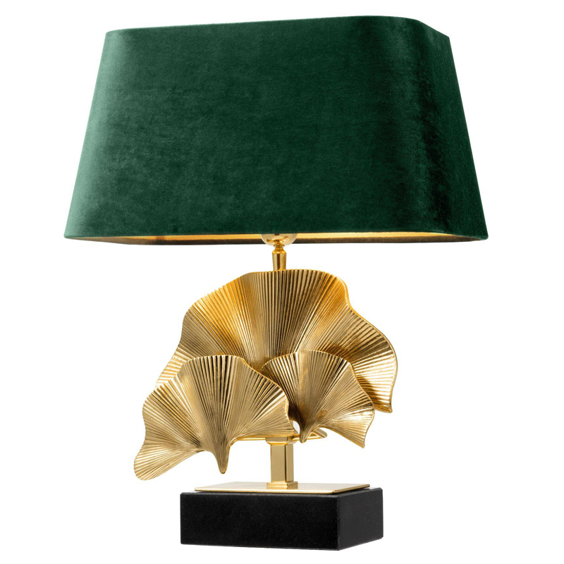 Настольная лампа Eichholtz Table Lamp Olivier green Латунь Черный Зеленый в Ижевске | Loft Concept 