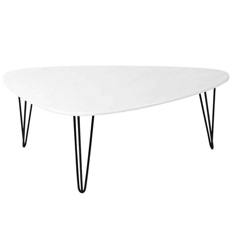 Кофейный стол Dorian Coffee Table white Белый бетон в Ижевске | Loft Concept 