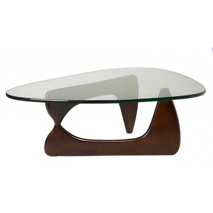 Столик Isamu Noguchi Coffee Table Черный Коричневый Белый дуб в Ижевске | Loft Concept 