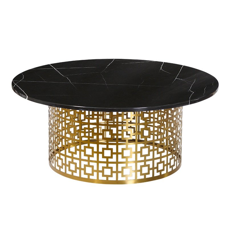 Кофейный стол Artesia Coffee Table Black Глянцевое золото Черный в Ижевске | Loft Concept 