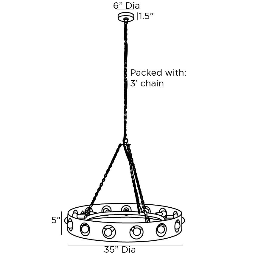 Люстра Arteriors REDONDO CHANDELIER в Ижевске