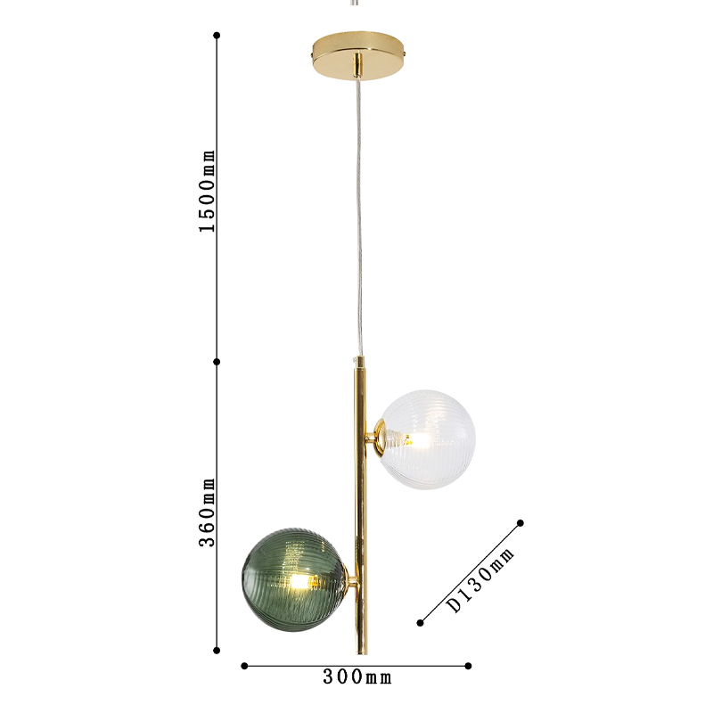 Подвесной светильник Bolle Multi Color hanging 2 lamp в Ижевске