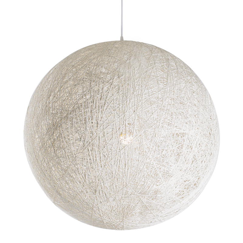 Подвесной светильник Moooi Thread Papier Mache Lamp white Белый в Ижевске | Loft Concept 