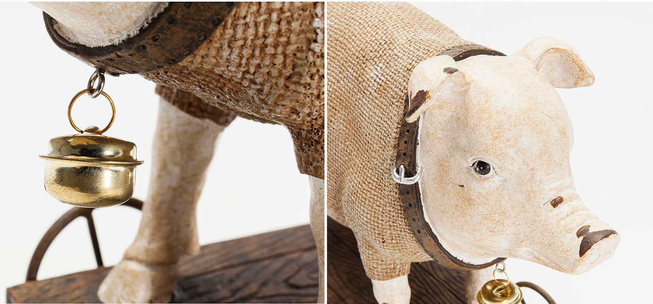 Статуэтка поросенок Brown pig - фото №1