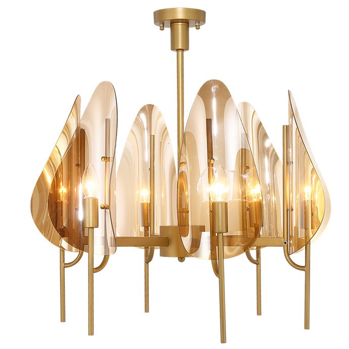 Люстра Chandelier Max Ingrand Fontana Arte Amber glass Золотой Янтарь (Amber) в Ижевске | Loft Concept 