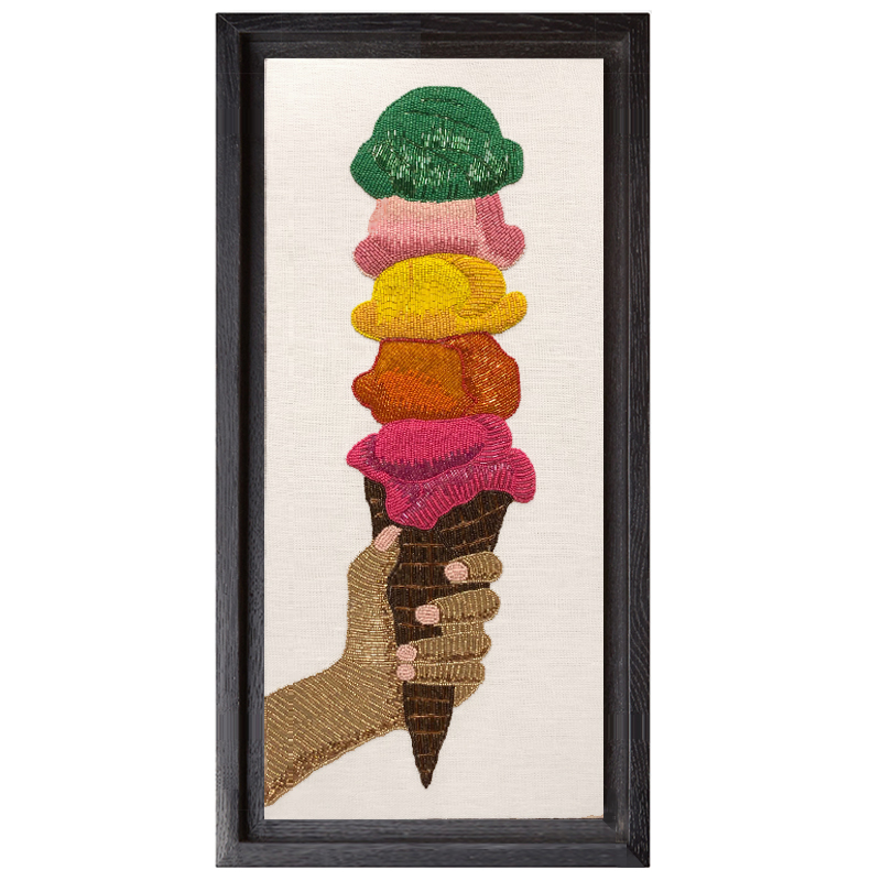 Панно Jonathan Adler ICE CREAM BEADED WALL ART Мульти в Ижевске | Loft Concept 