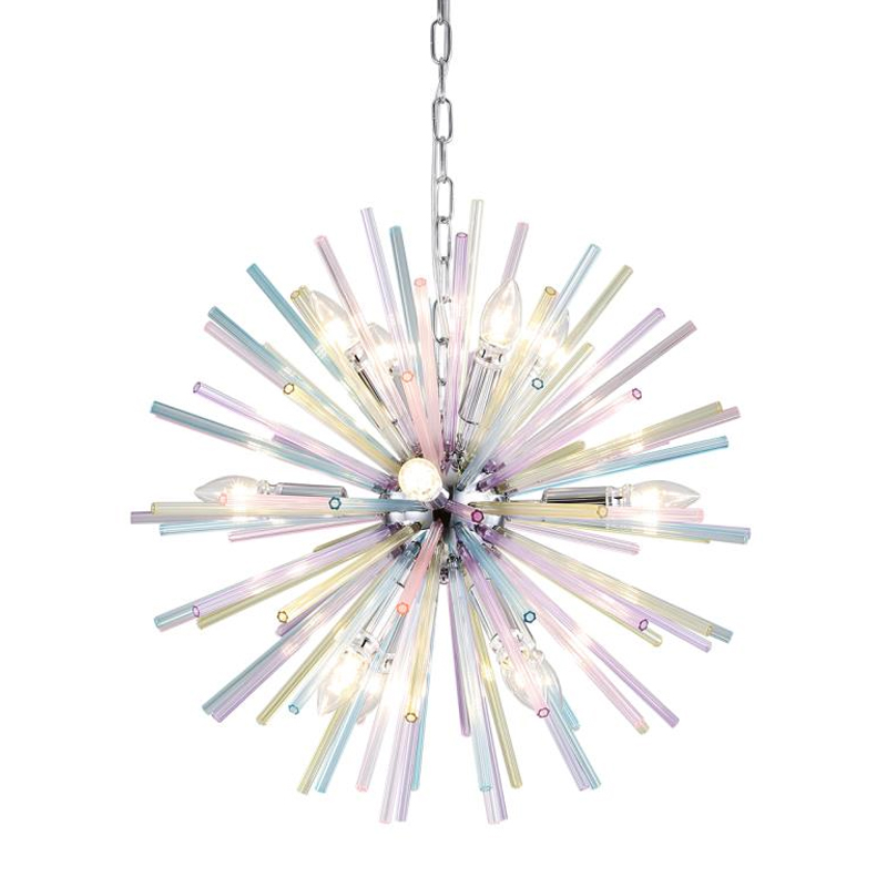 Люстра Colored Astra Chandelier 60 Хром в Ижевске | Loft Concept 