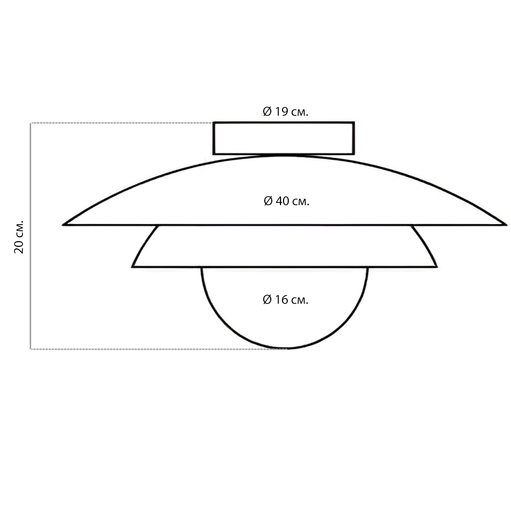 Потолочный светильник с многослойным дизайном Metal Dome в Ижевске