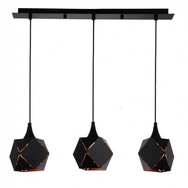 Подвесной светильник Volume Square Pendant 3 Черный в Ижевске | Loft Concept 