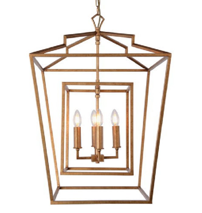 Подвесные светильники Darlana Lantern Chandelier Золотой в Ижевске | Loft Concept 