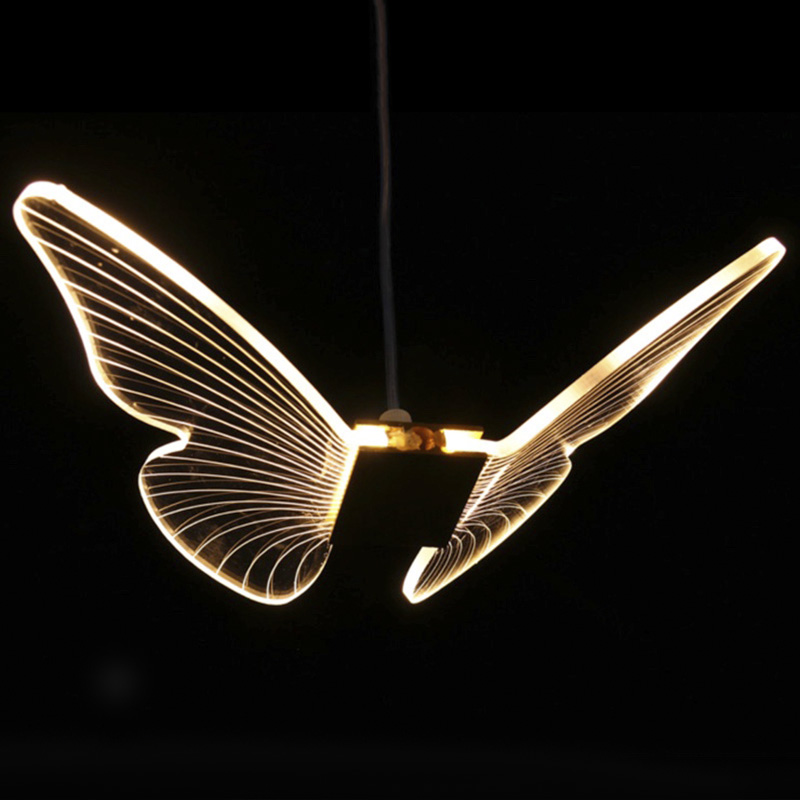 Butterfly Pendant Lamp D Глянцевое золото Прозрачный в Ижевске | Loft Concept 