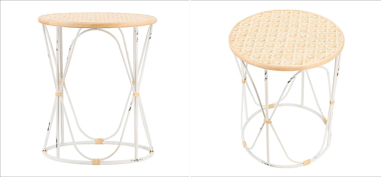 Комплект столиков с круглой деревянной столешницей Jessica - фото №2