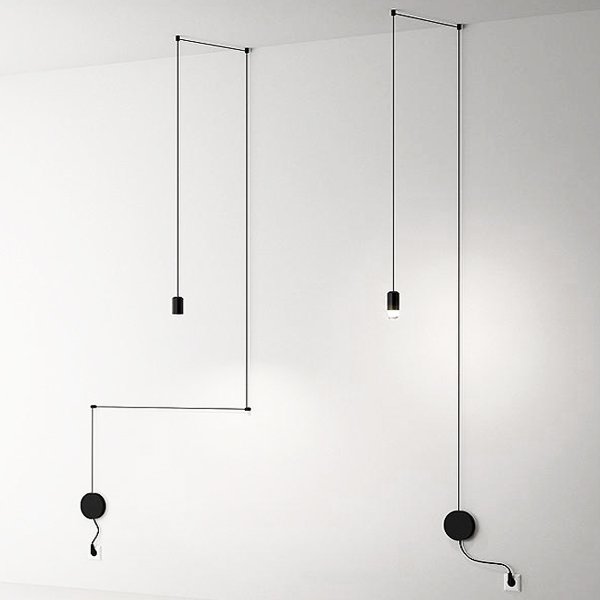 Vibia Wireflow Free-Form 0347 pendant lamp Черный в Ижевске | Loft Concept 