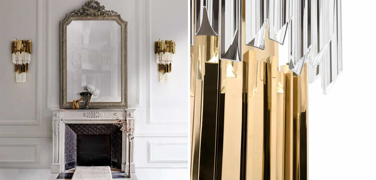 Бра Luxxu Modern Cascade Wall Lamp Gold 71 - фото