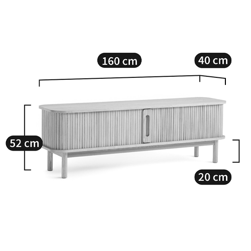 ТВ-тумба с двумя раздвижными дверцами Toinette Light TV Stand в Ижевске