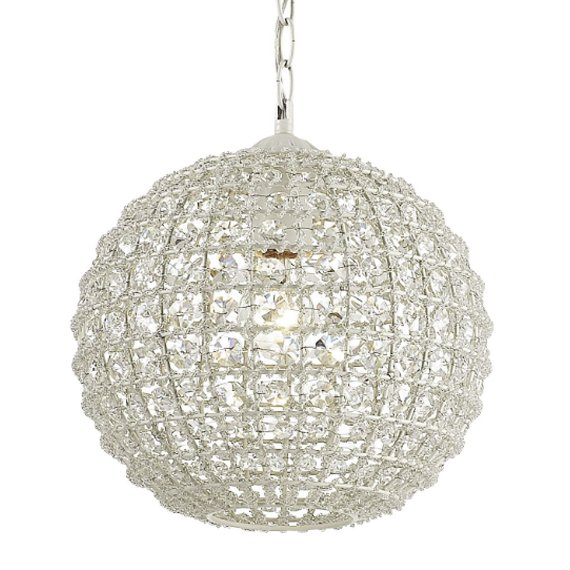 Люстра Casbah Crystal Pendant Globe Прозрачный Белый в Ижевске | Loft Concept 