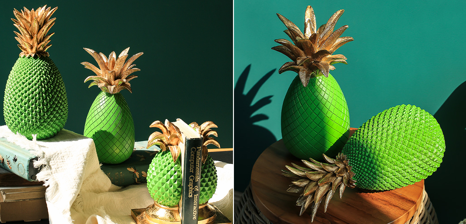 Статуэтка Gold and Green Pineapple - фото
