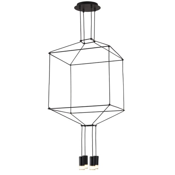 Vibia Wireflow Chandelier 0311 LED Suspension lam Черный в Ижевске | Loft Concept 